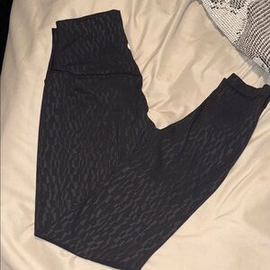 lululemon athletica Black Patterned Leggings